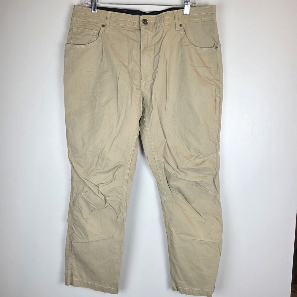 Swiss Tech Pants Mens 36Wx30L Beige Stretch Outdoor‎ Hiking Casual. B117